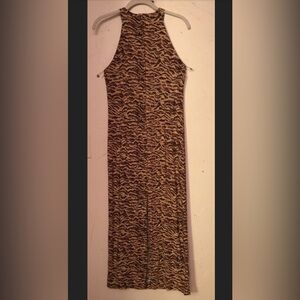 Rayon Tiger Stripe Maxi Dress